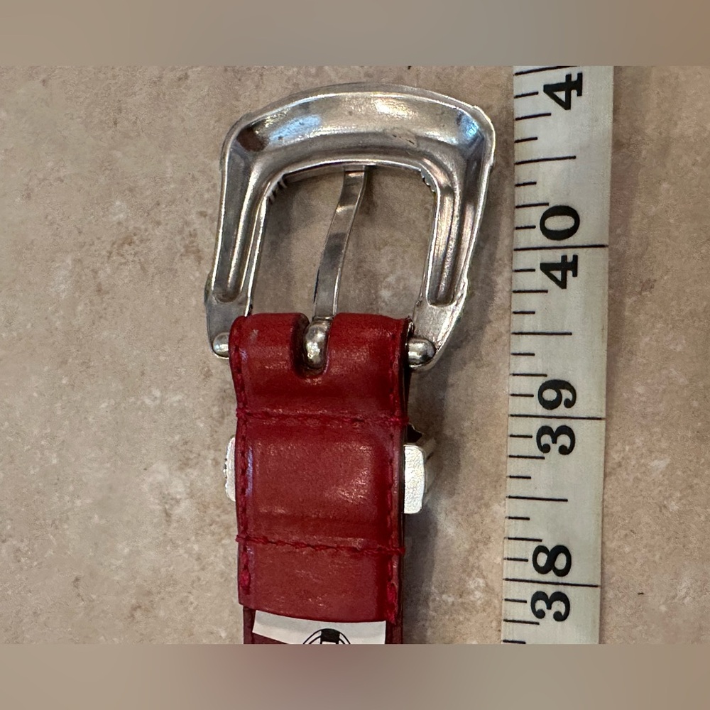 Fossil Red Leather Belt - Picture 5 of 5